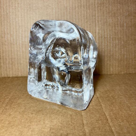 Eric Horgan Glass Cat Bookend Paperweight - Picture 5 of 5